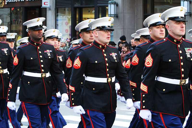 Veterans' Day : Parade : New York City : USA : Richard Moore : Journalist : Photographer :